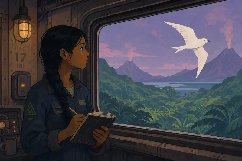 Cover illustration for The Bird That Never Lands, B1 Spanish story