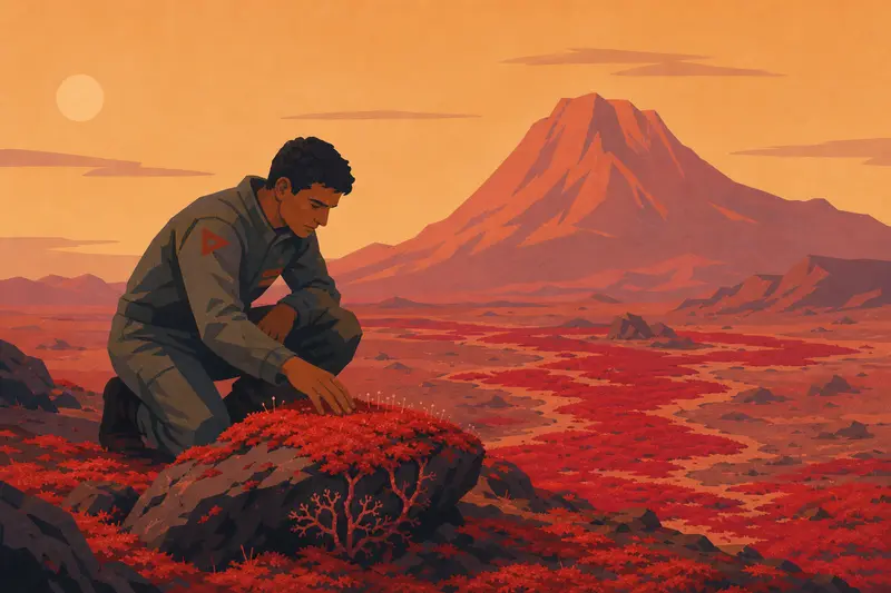 Cover illustration for The Moss Remembers, B2 Spanish story