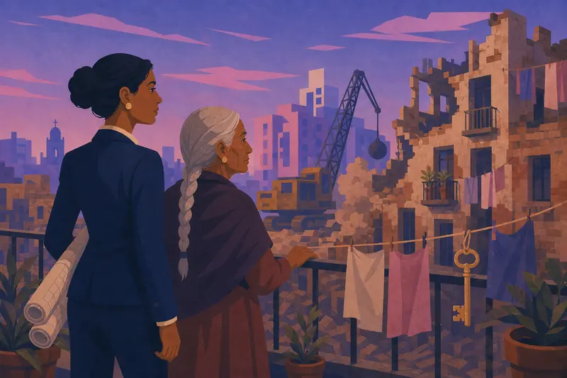 Cover illustration for The Key to Apartment Three, C1 Spanish story