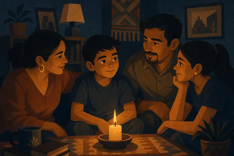Cover illustration for Santiago Speaks, A1 Spanish story