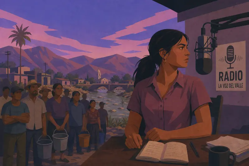 Cover illustration for What the Current Carries, B1 Spanish story