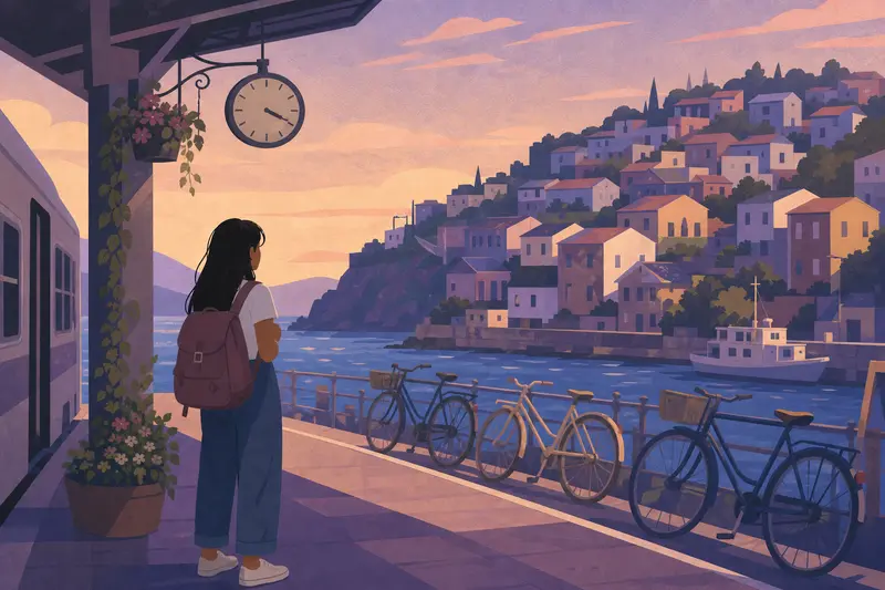 Cover illustration for The Last Stop, A2 Spanish story
