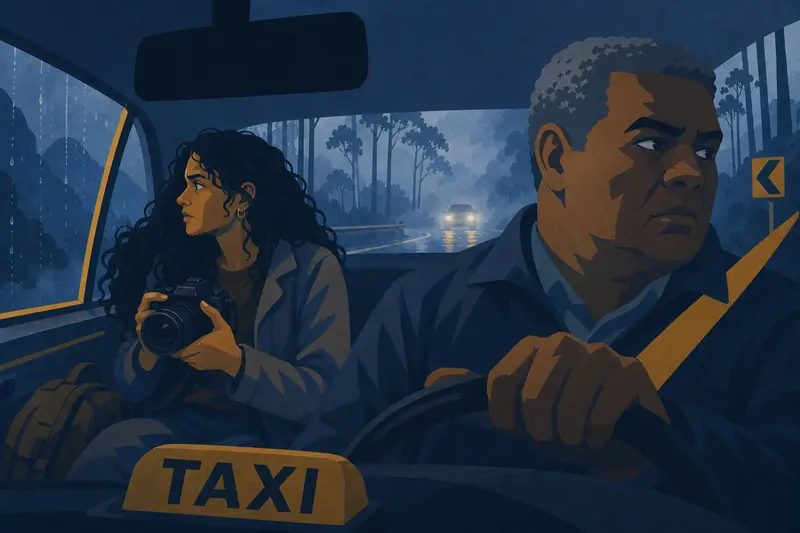 Cover illustration for The Night Photos, A1 Spanish story