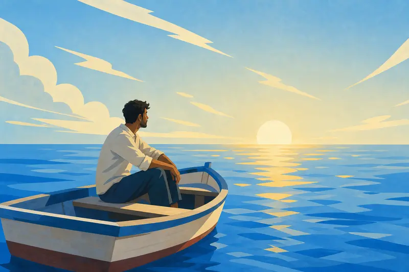 Cover illustration for Water and Sky, A0 Spanish story