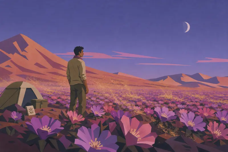 Cover illustration for The Flowers That Erase, C1 Spanish story
