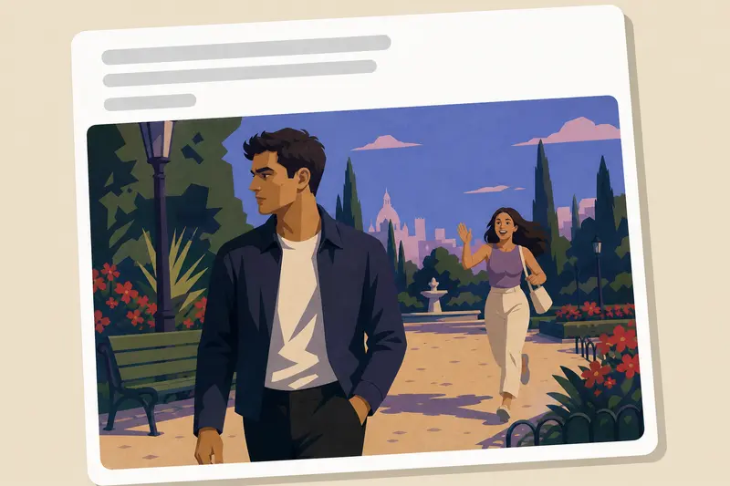 Cover illustration for AITJ for Walking Away When My Date Finally Showed Up?, A0 Spanish story