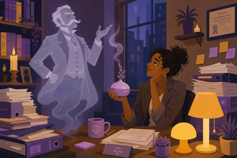 Cover illustration for The Haunting vs. Home Décor, B2 Spanish story