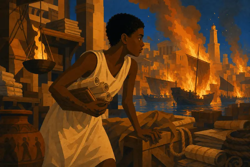 Cover illustration for What Fits Under One Arm, C1 Spanish story
