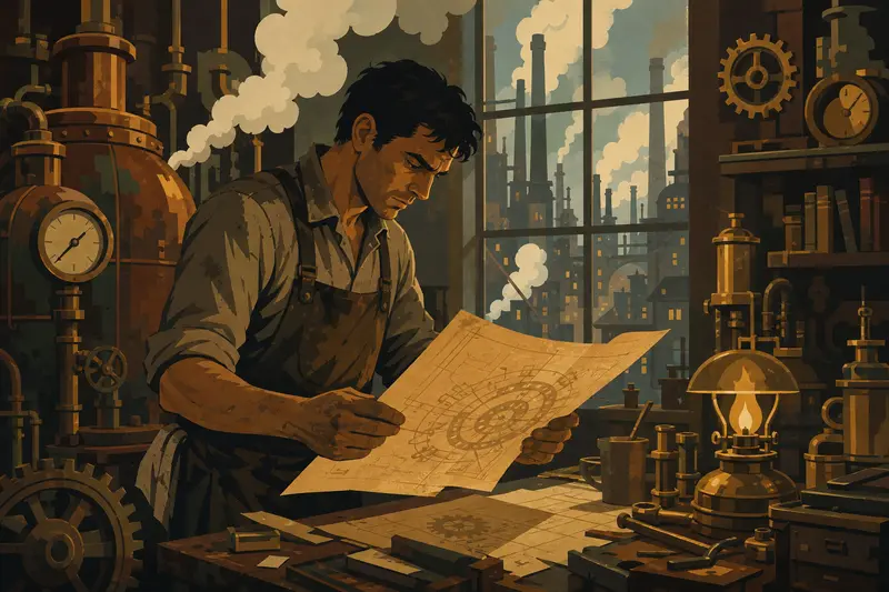 Cover illustration for The Light That Needed No Fire, C1 Spanish story