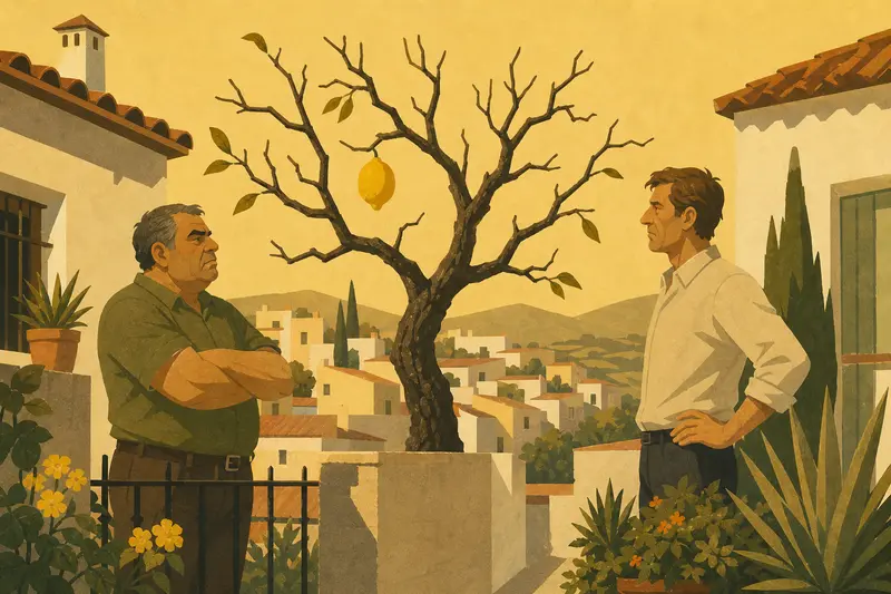 Cover illustration for The Last Lemon, A2 Spanish story