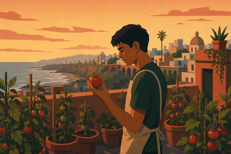 Cover illustration for Plant Seventeen, B2 Spanish story