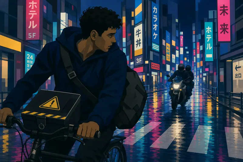 Cover illustration for Locker 47, B1 Spanish story