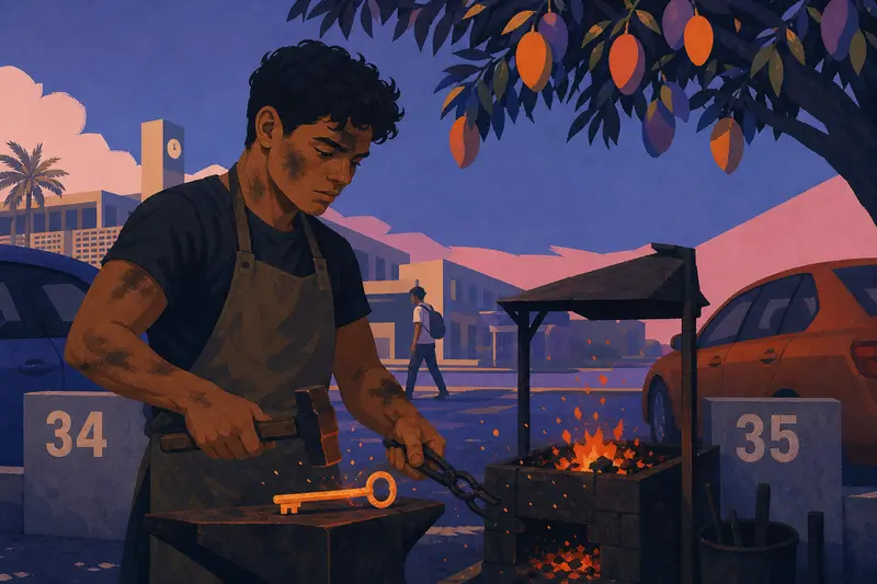 Cover illustration for The Key That Opens Nothing, B2 Spanish story