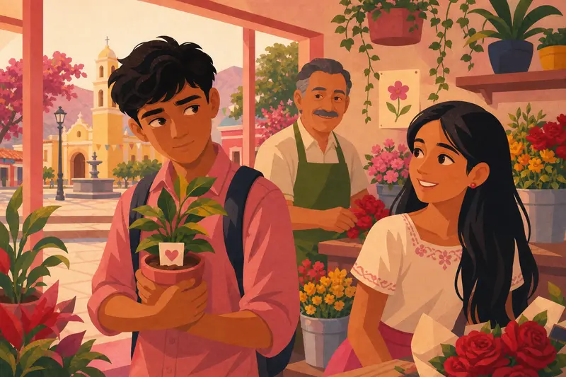 Cover illustration for Saturday at Ten, A1 Spanish story