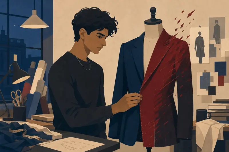 Cover illustration for The Fabric That Knew, B2 Spanish story