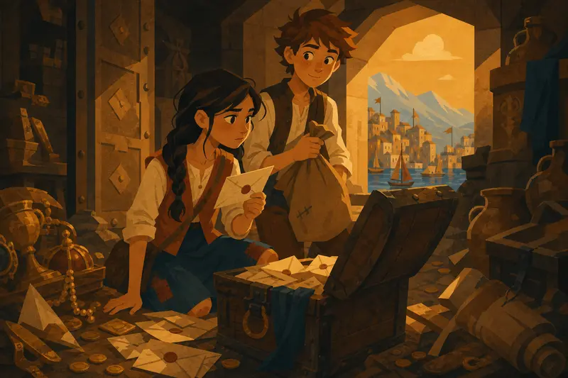 Cover illustration for A Closet Full of Letters, A2 Spanish story