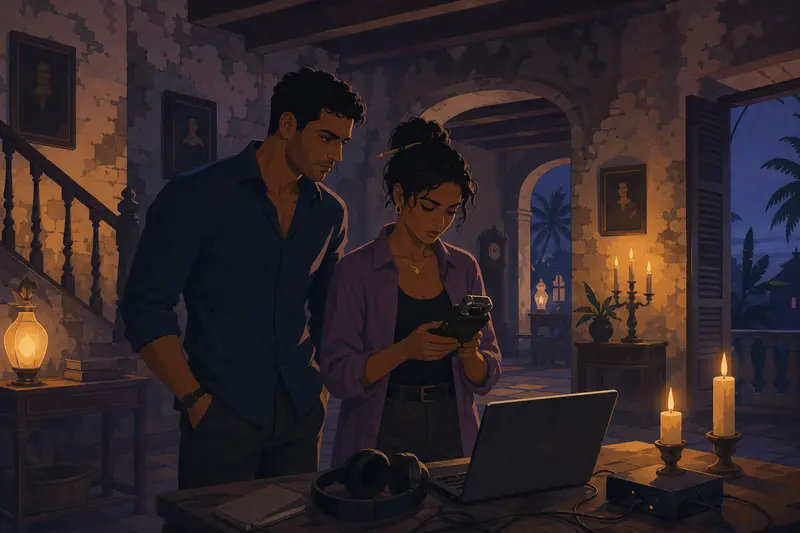 Cover illustration for The House That Knew Their Names, C1 Spanish story