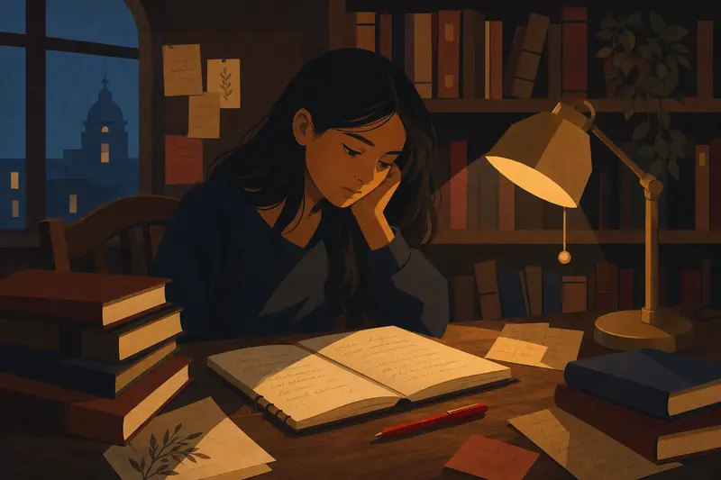 Cover illustration for The Pen That Knew, A2 Spanish story
