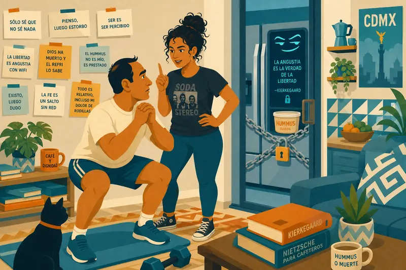 Cover illustration for The Refrigerator Also Fears Death, C1 Spanish story