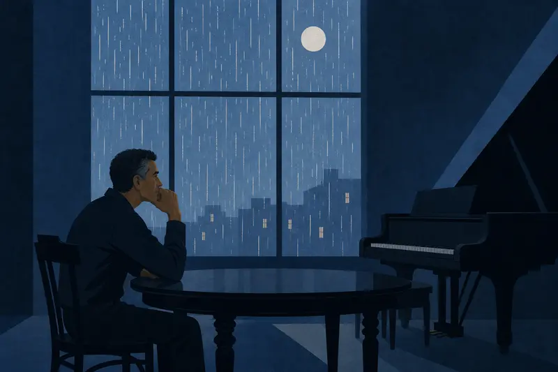 Cover illustration for The Music of Rain, A0 Spanish story