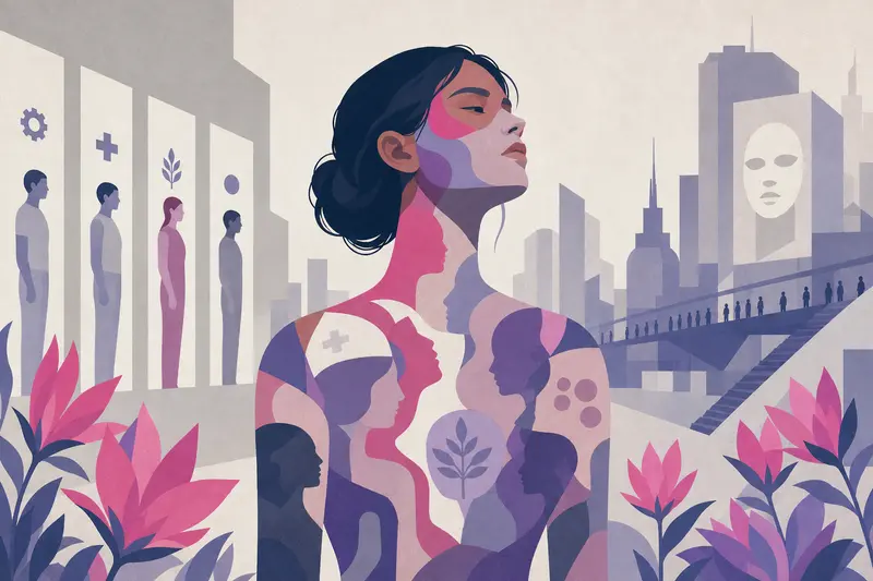 Cover illustration for The Blank Who Bloomed, C1 Spanish story