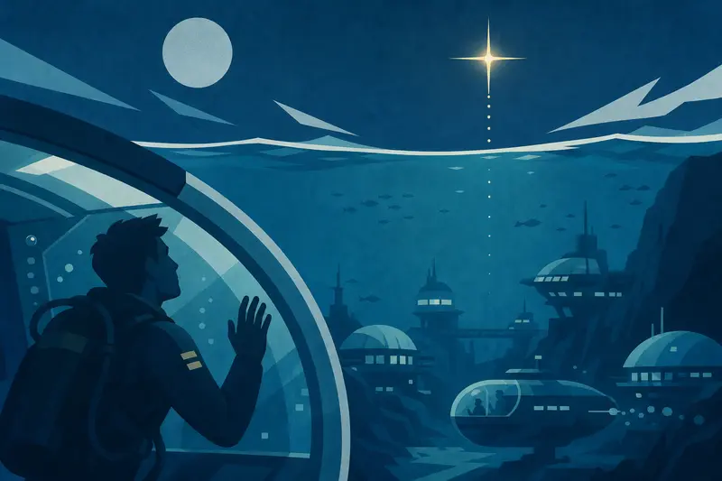 Cover illustration for The Light That Should Not Be, B2 Spanish story
