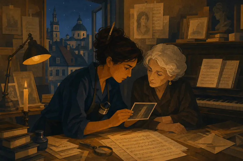 Cover illustration for Sonata for a Buried Train, C1 Spanish story