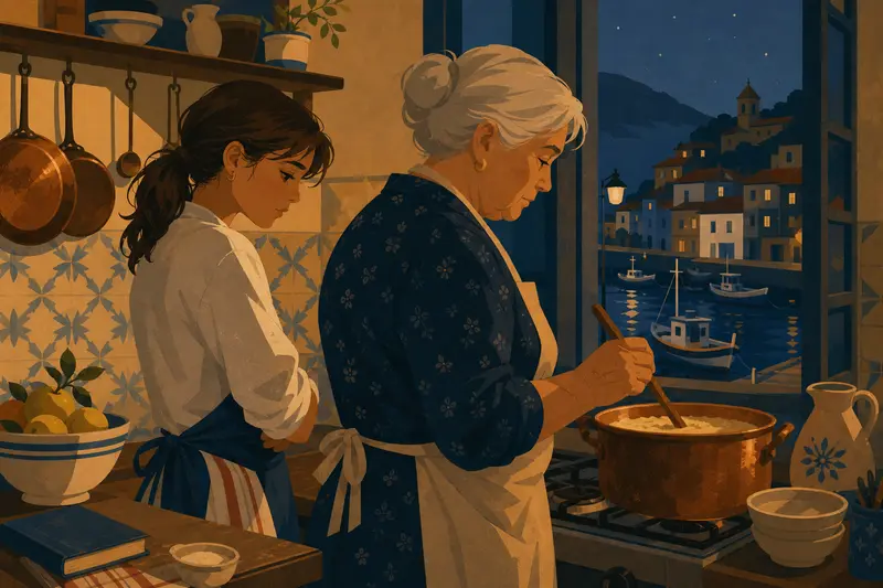 Cover illustration for Until the Rice Forgets, B1 Spanish story
