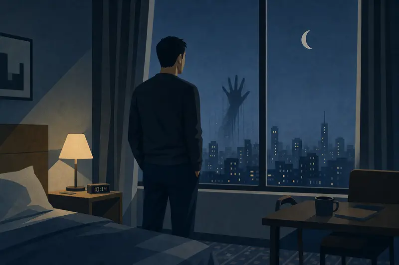 Cover illustration for The Tenth Floor, A2 Spanish story
