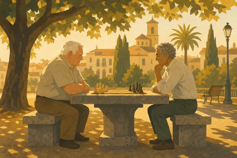 Cover illustration for The Longest Game, A1 Spanish story