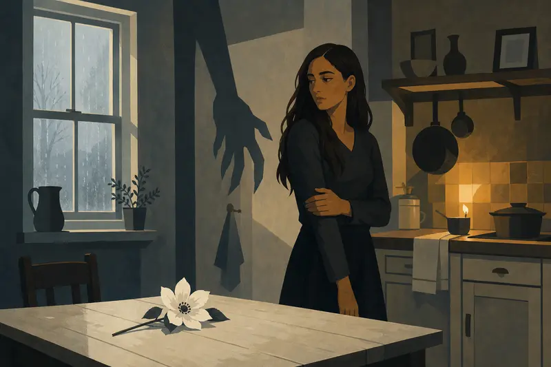 Cover illustration for The Black Flower, A0 Spanish story