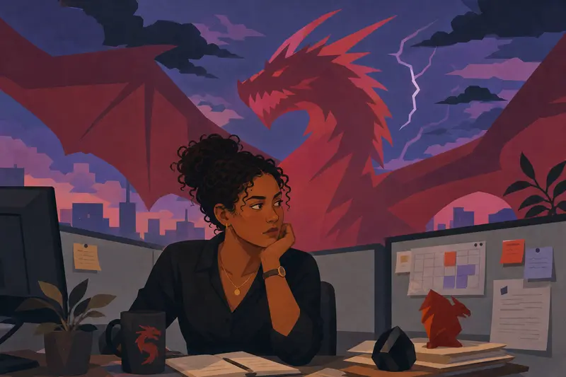 Cover illustration for Fire and Obsidian, B2 Spanish story