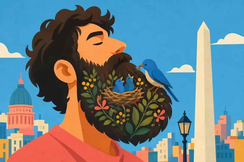 Cover illustration for An Ecosystem on His Face, B1 Spanish story
