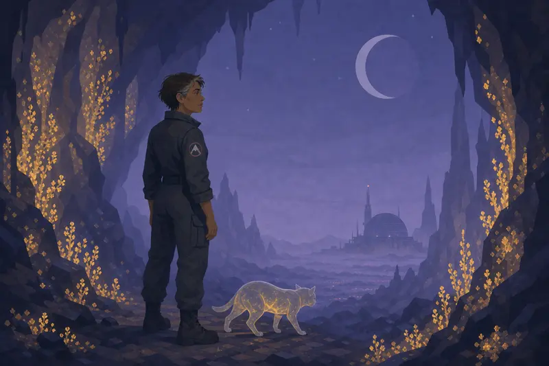 Cover illustration for The Amber Choir, C1 Spanish story