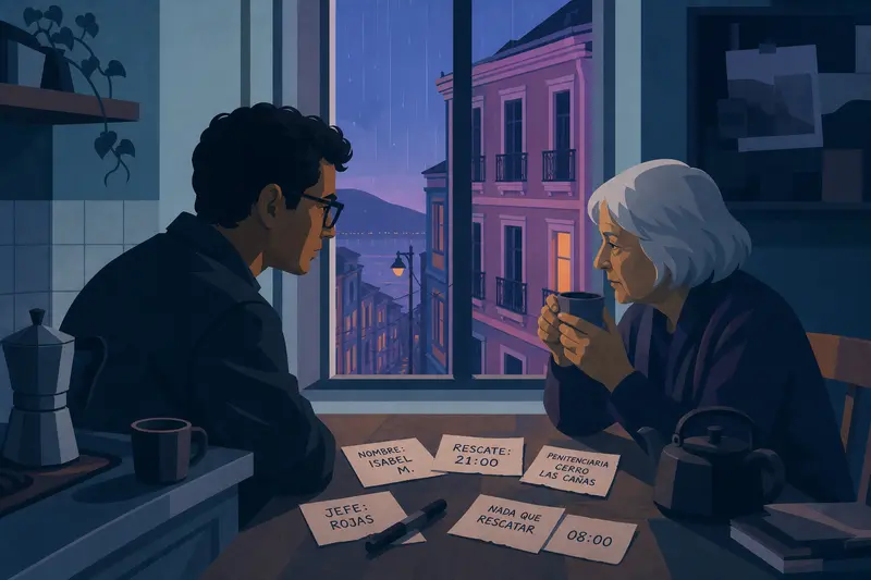 Cover illustration for The Empty Window, A2 Spanish story