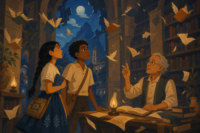 Cover illustration for Fifty Years in the Air, A1 Spanish story
