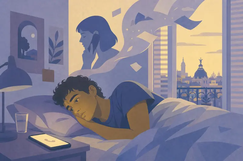 Cover illustration for The Voice That Knew My Dreams, C1 Spanish story
