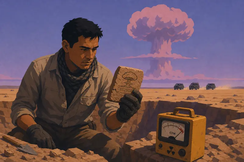 Cover illustration for What They Buried Before Us, C1 Spanish story