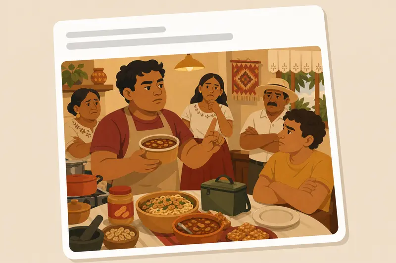 Cover illustration for AITJ for telling my allergic cousin to bring his own food to dinner?, A2 Spanish story
