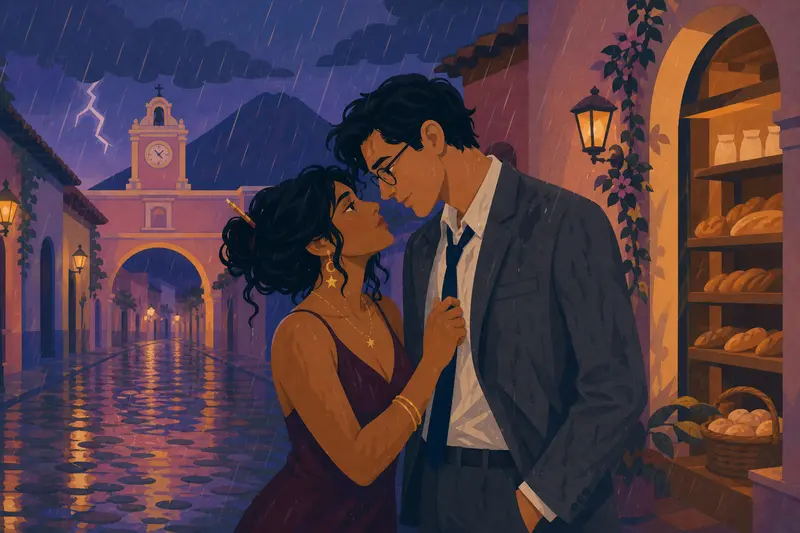 Cover illustration for The Storm We Both Predicted, C1 Spanish story