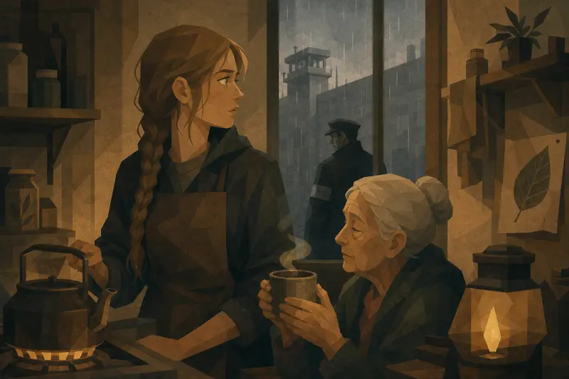 Cover illustration for The First Cup, A2 Spanish story