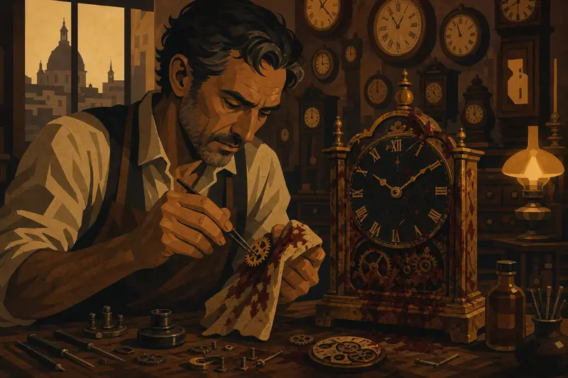Cover illustration for The Last Repair, B1 Spanish story