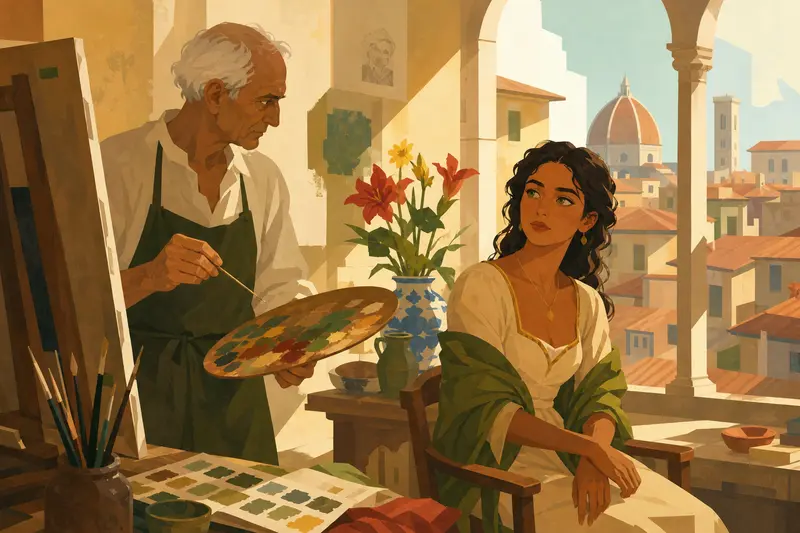 Cover illustration for The Green That Has Sun, A0 Spanish story