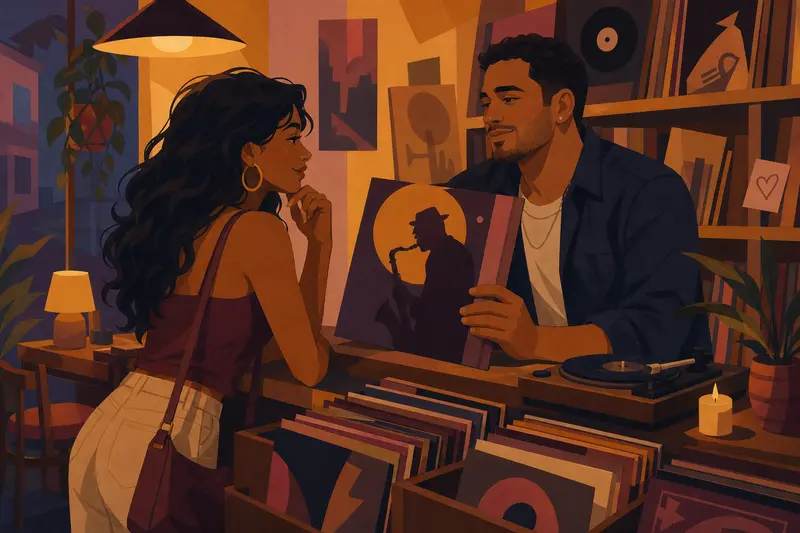 Cover illustration for One Dance for the Record, A2 Spanish story