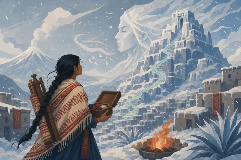 Cover illustration for The Story the Ice Never Knew, C1 Spanish story