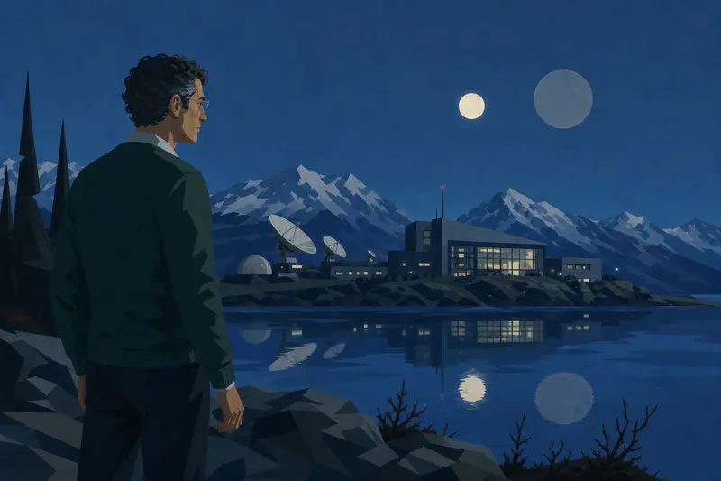 Cover illustration for The Second Moon, C1 Spanish story