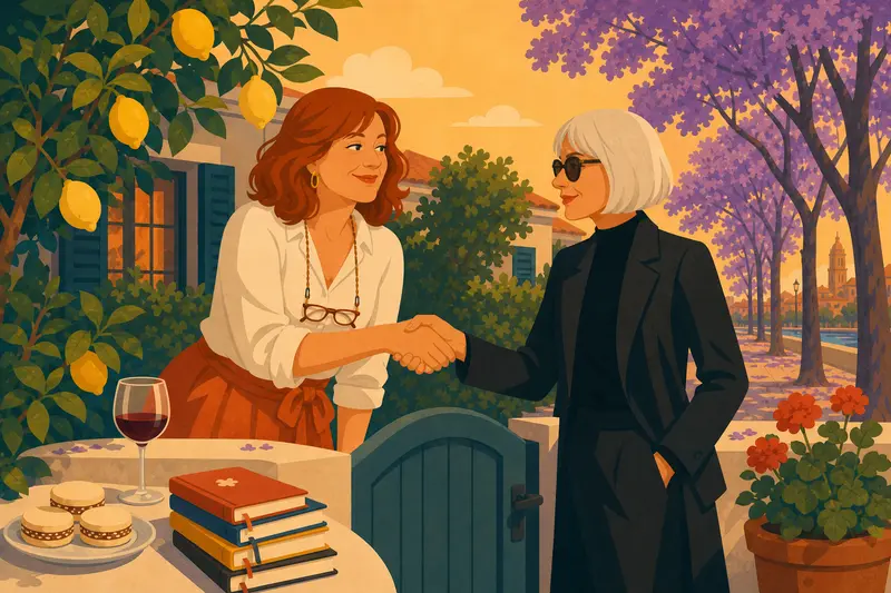 Cover illustration for Two Liars and a Lemon Tree, C1 Spanish story