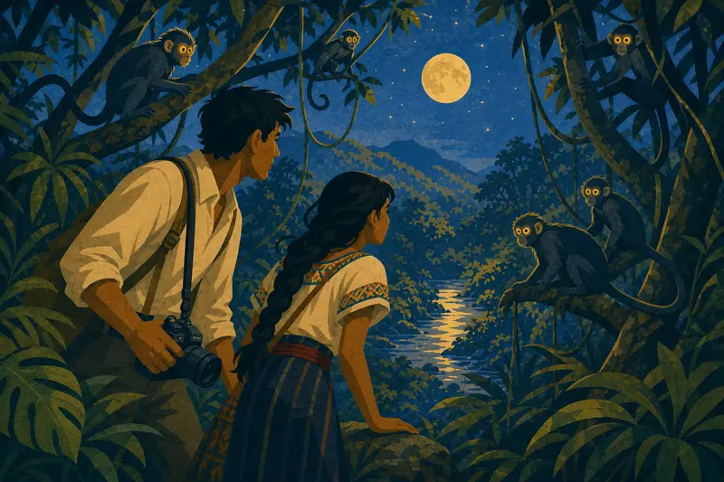 Cover illustration for The Jungle Knows the Way, A1 Spanish story