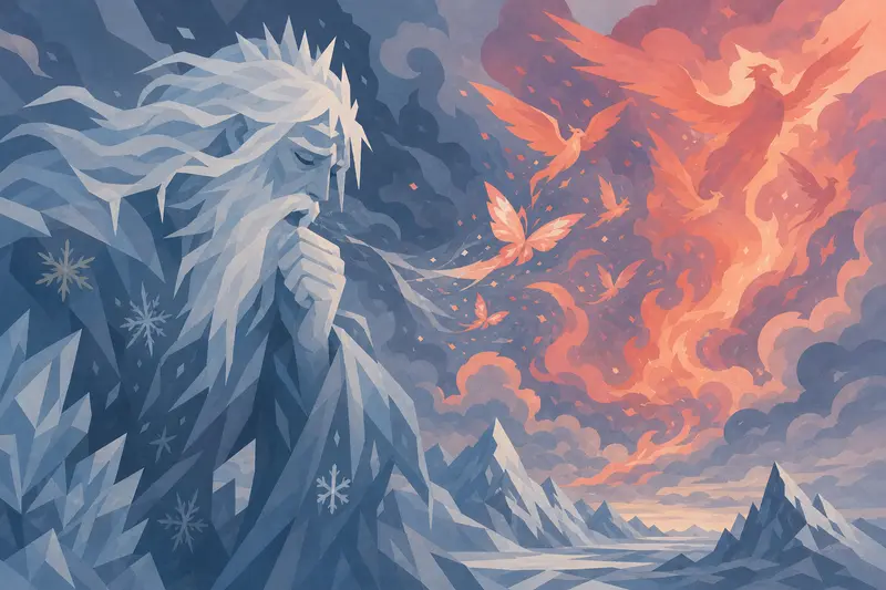 Cover illustration for The North Wind's Fever, B1 Spanish story