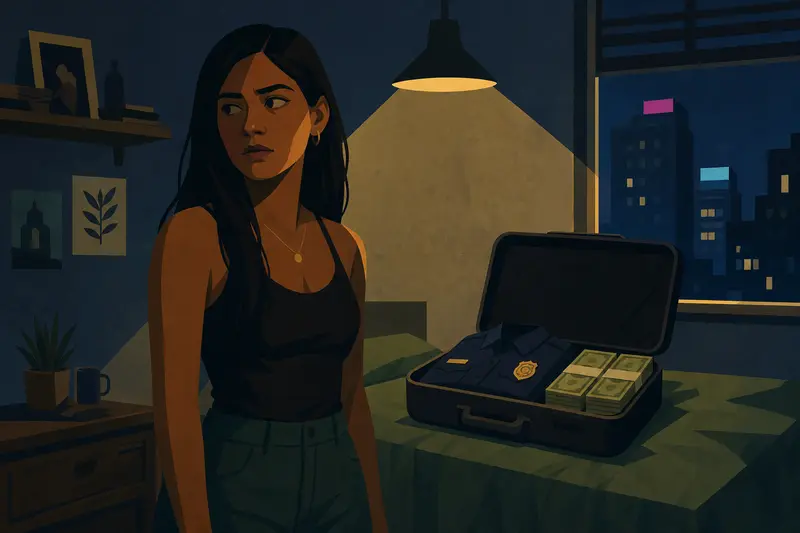 Cover illustration for The Wrong Suitcase, B1 Spanish story